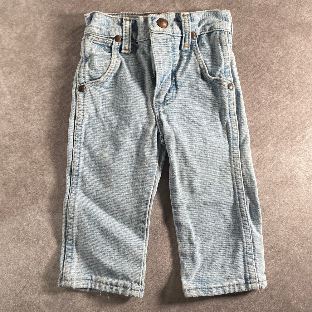 Toddler 90s 80s Wrangler Jeans Light Wash Slim Denim Boys Size 3 Months